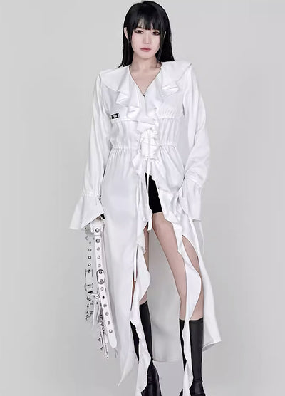 【YUBABY】Full all-in-genre asymmetric mode dress  YU0013