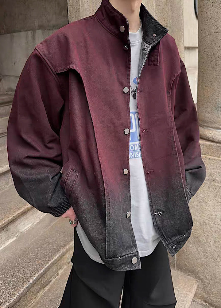 [Jmhomme] Chic dark gradation color regular long sleeve jacket JH0015