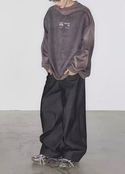 【0-croworld】Simple coloring micro gouache denim  CR0043