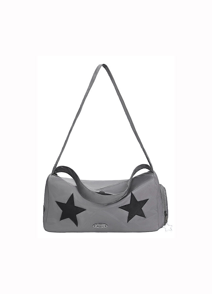 Gray color star pattern design multi-shoulder bag  HL3029