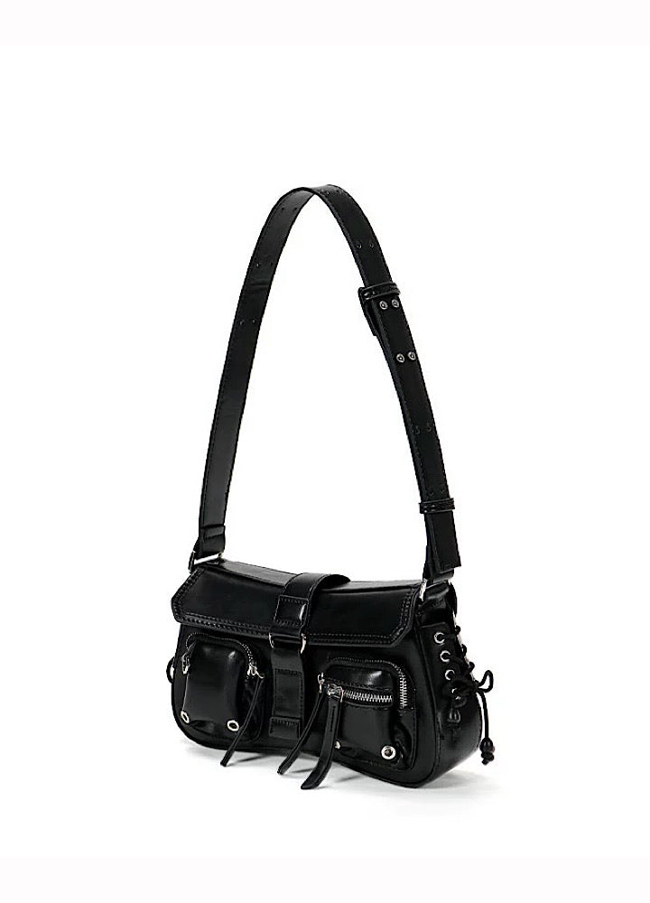 【4/1新作】Cargo-rise leather compact silhouette bag  HL3030