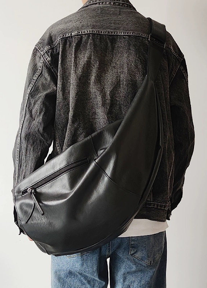 Regular silhouette design multi-leather bag  HL3031