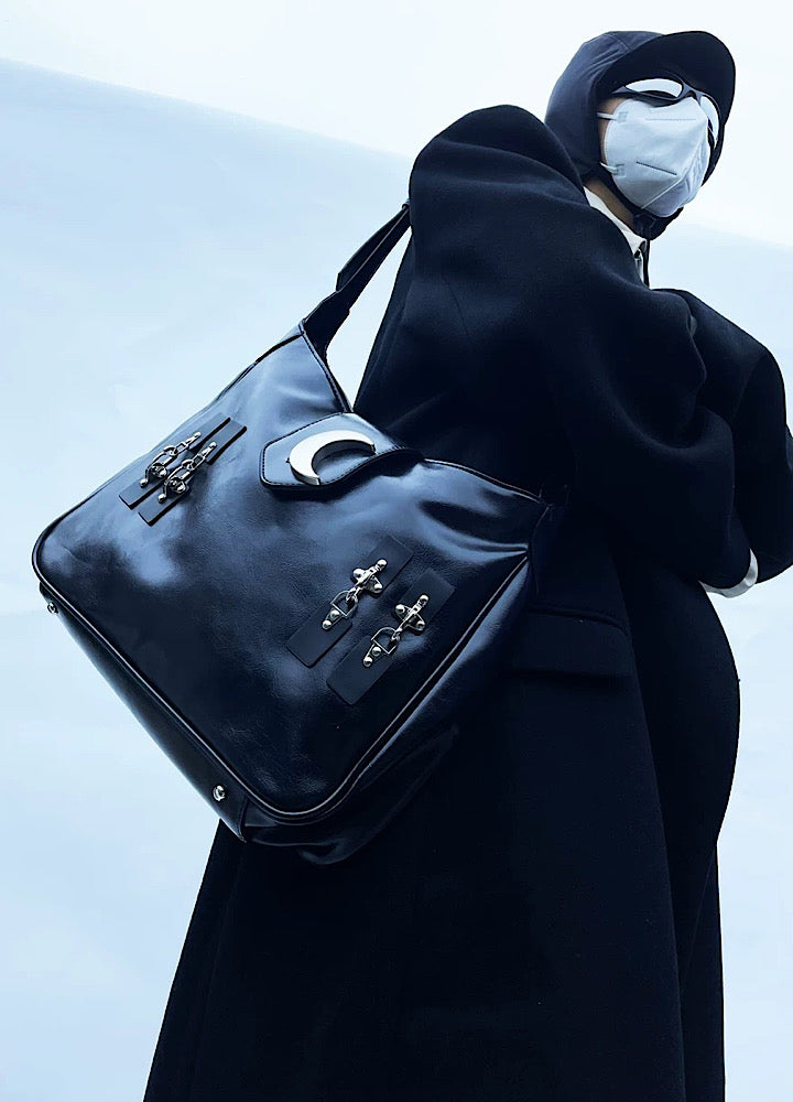 【4/1新作】Moon Blackie Leather Design Multiway Bag  HL3033