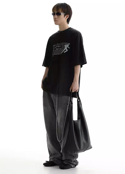 【MASONPRINCE】Simple modeless underleather bag  MP0002