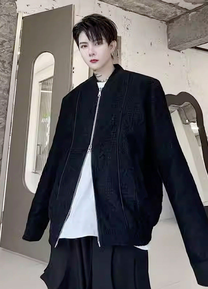 【Mr.city】Beautiful gothic design full zip over jacket MC0018