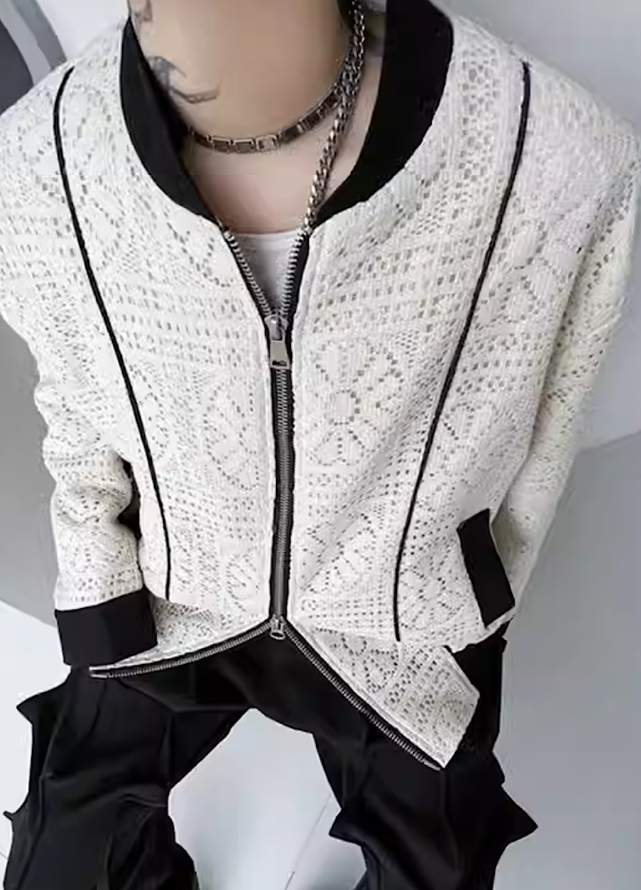 【Mr.city】Beautiful gothic design full zip over jacket MC0018