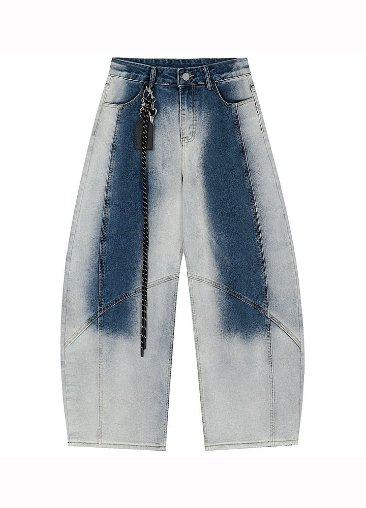 【OV】Overwashed Brain Wide Denim Pants  OV0010