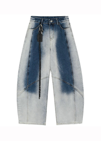 【OV】Overwashed Brain Wide Denim Pants  OV0010