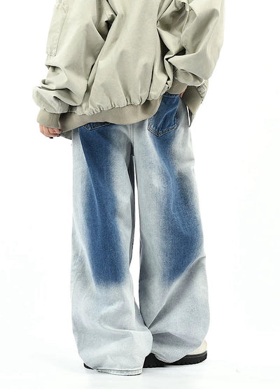 【OV】Overwashed Brain Wide Denim Pants  OV0010