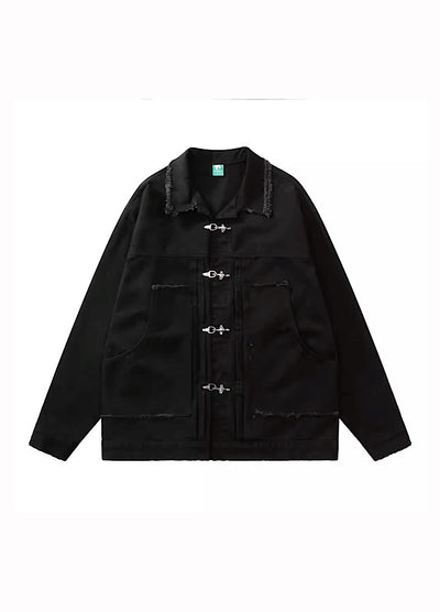 【W3】Regular Gimmick Design Loose Silhouette Jacket  WO0016