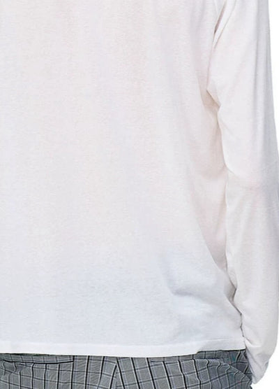 【MR nearly】Illustrated silhouette dark front design loose long sleeve T-shirt  MR0162