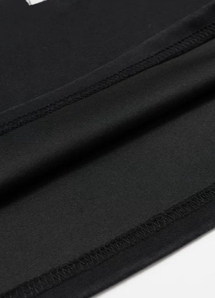 【MR nearly】Initial flame design monotone loose long sleeve T-shirt  MR0163