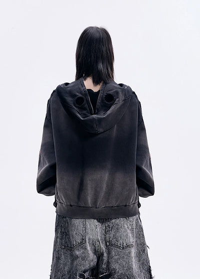【People Style】Full-zip Dark Devil Street Design Hoodie  PS0063