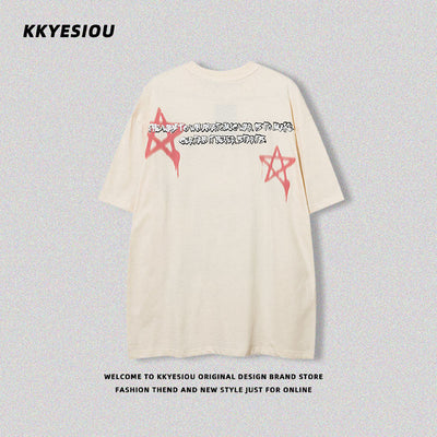 【K787】Rabbit blindfold subculture front design short sleeve T-shirt  KL0009