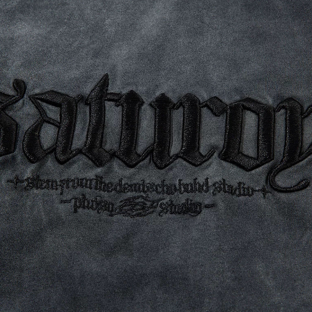 【XPXME】Washed double silver stitch design collar sleeveless  XP0014
