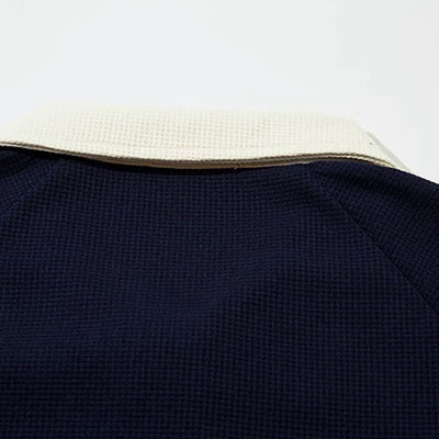 【XPXME】Front vintage star design short sleeve polo shirt  XP0015