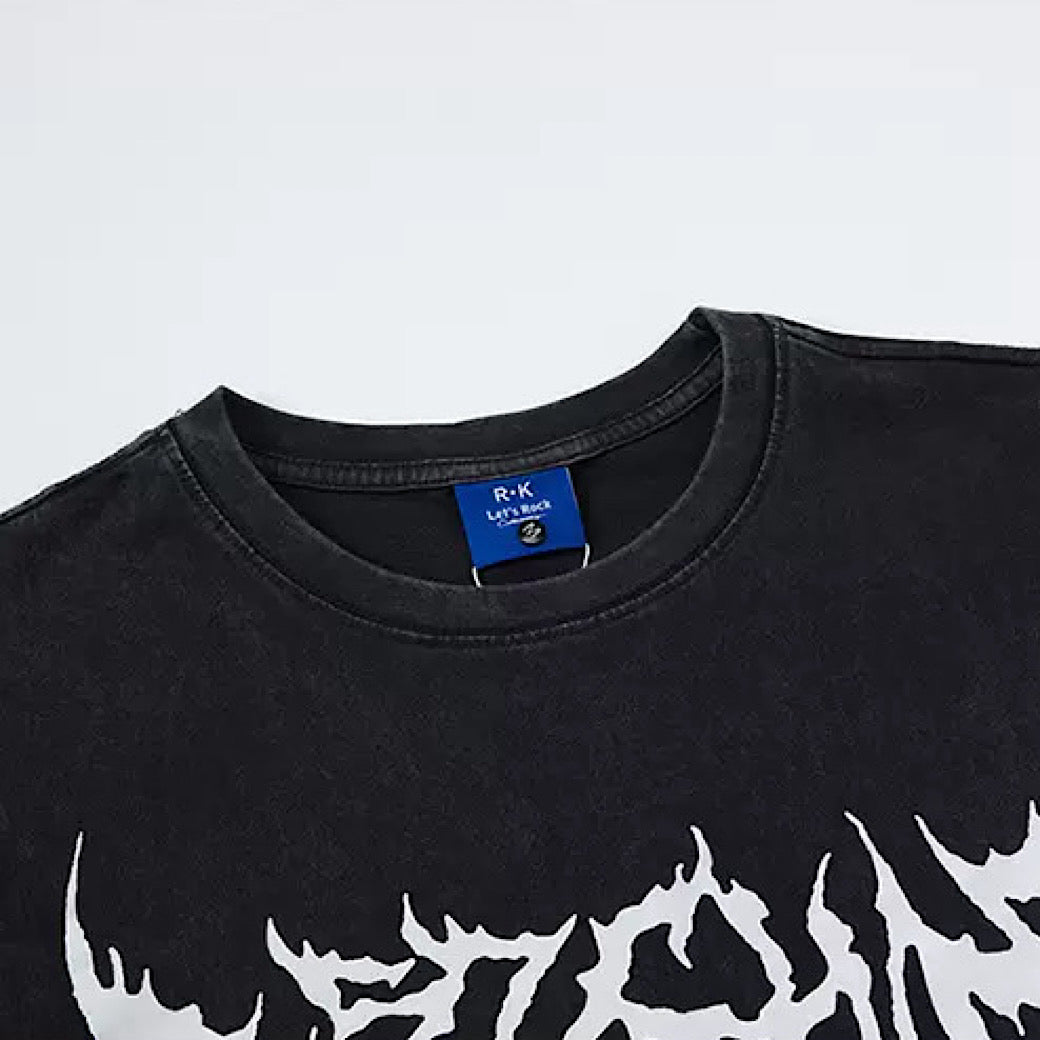 【XPXME】Front Punk Initial Design Metal Form Sleeveless  XP0017