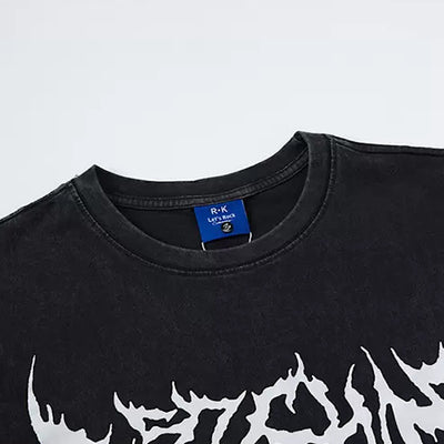 【XPXME】Front Punk Initial Design Metal Form Sleeveless  XP0017
