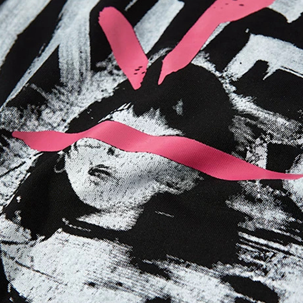 【XPXME】Blindfold rabbit design distressed pinky sleeveless  XP0020