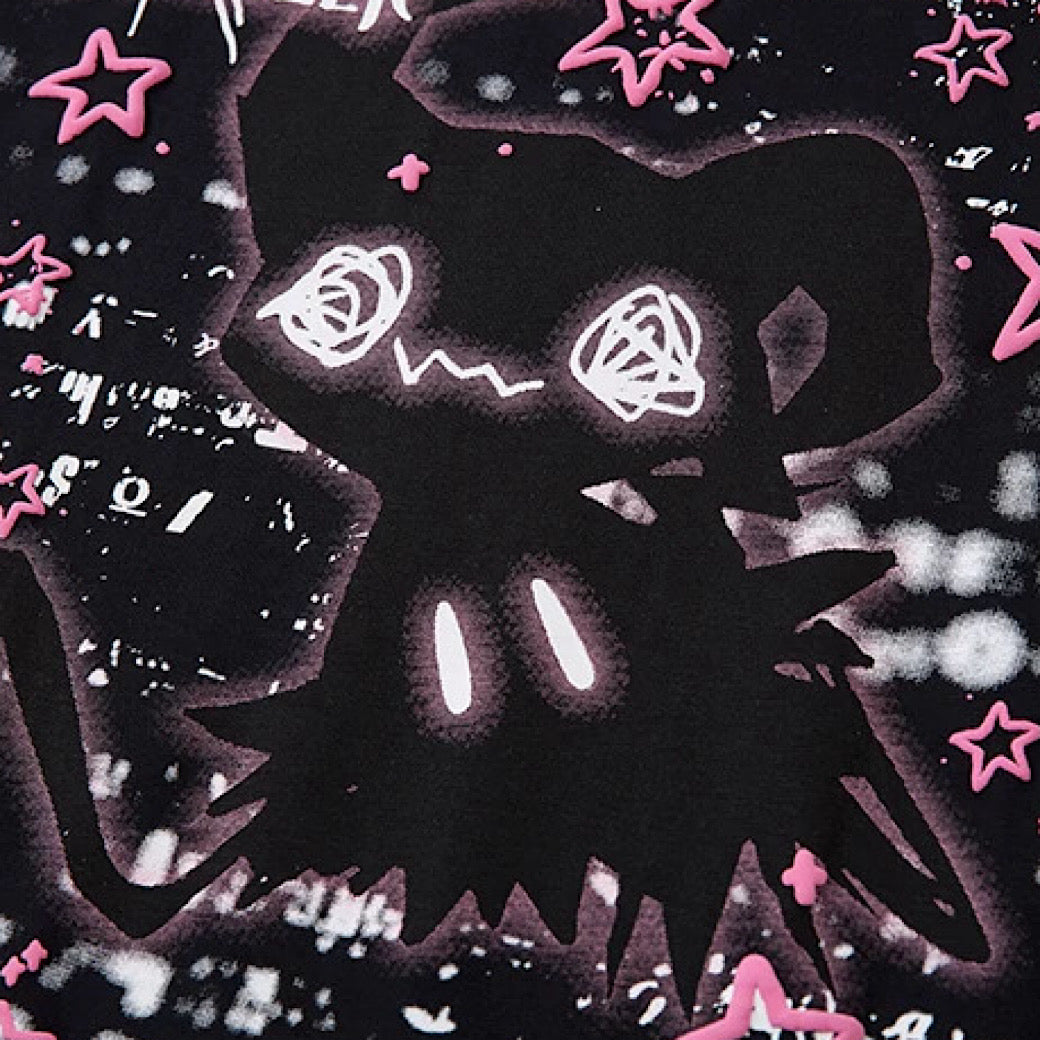 【XPXME】Pinky cute character front illustration design short sleeve T-shirt  XP0022