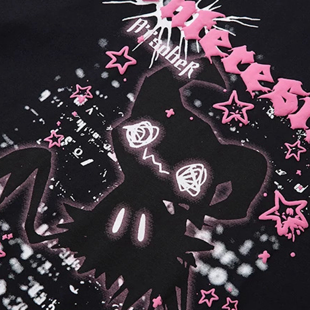 【XPXME】Pinky cute character front illustration design short sleeve T-shirt  XP0022