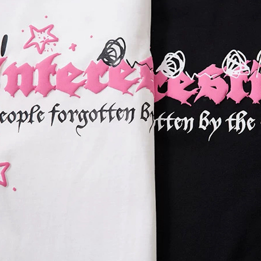 【XPXME】Pinky cute character front illustration design short sleeve T-shirt  XP0022