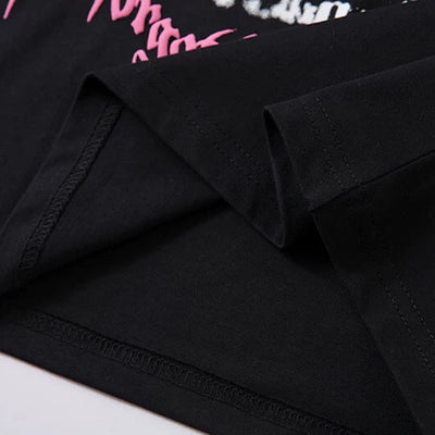 【XPXME】Pinky cute character front illustration design short sleeve T-shirt  XP0022