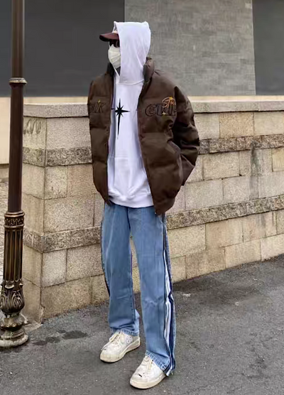 【MAXDSTR】Side line zipper color type design denim pants  MD0206