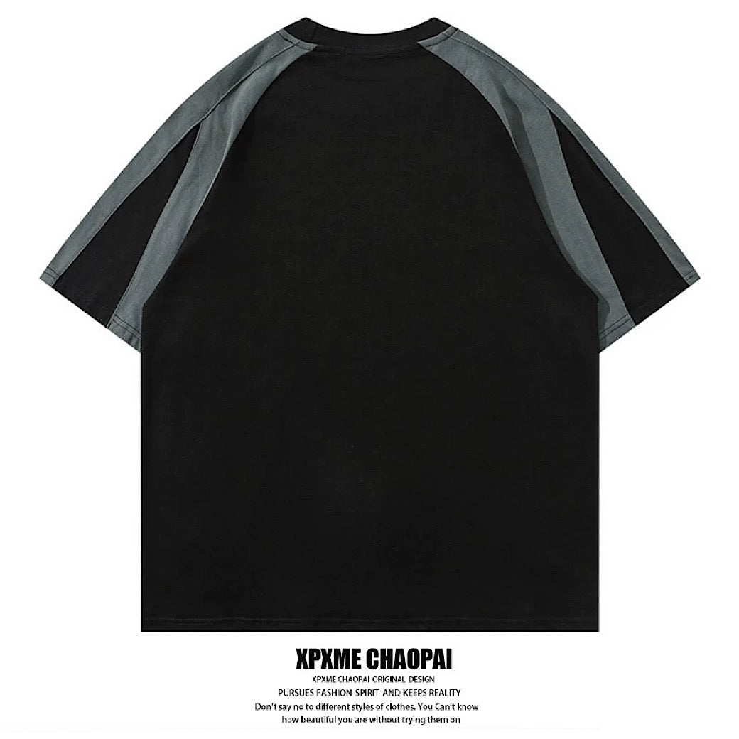 【XPXME】Simple sporty casual design gaming style short sleeve T-shirt  XP0024