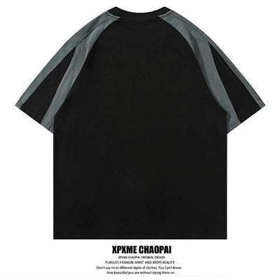 【XPXME】Simple sporty casual design gaming style short sleeve T-shirt  XP0024