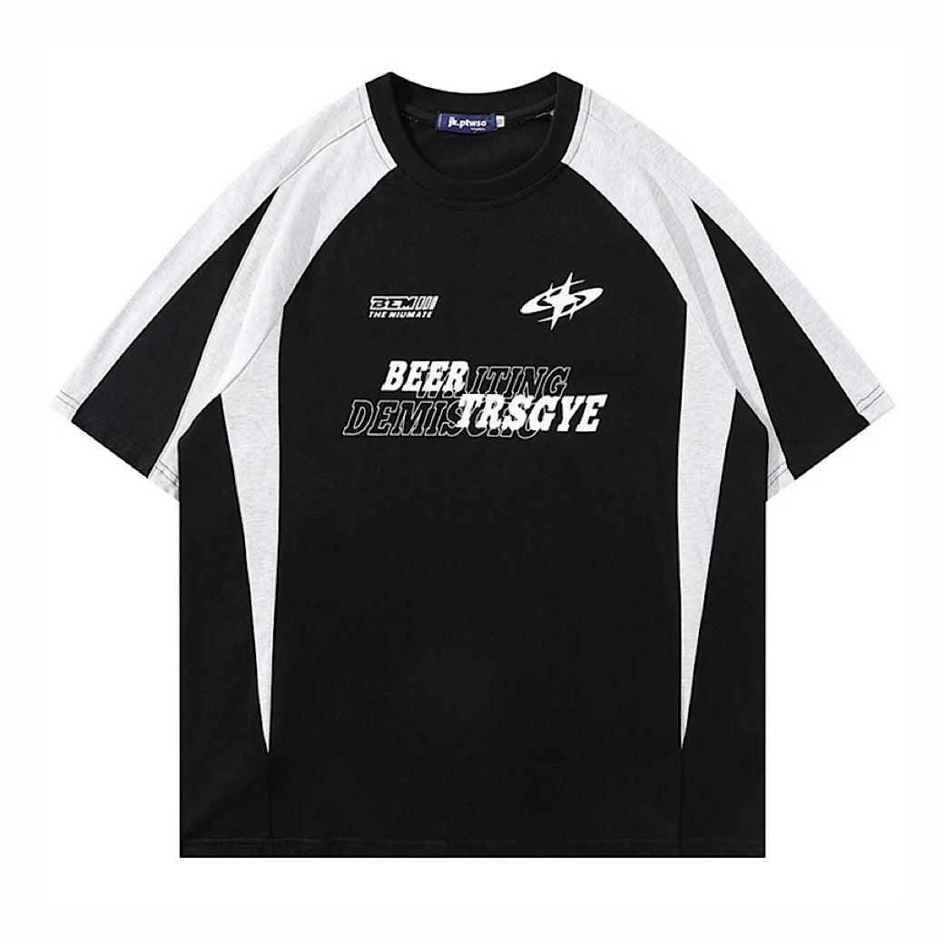 【XPXME】Simple sporty casual design gaming style short sleeve T-shirt  XP0024