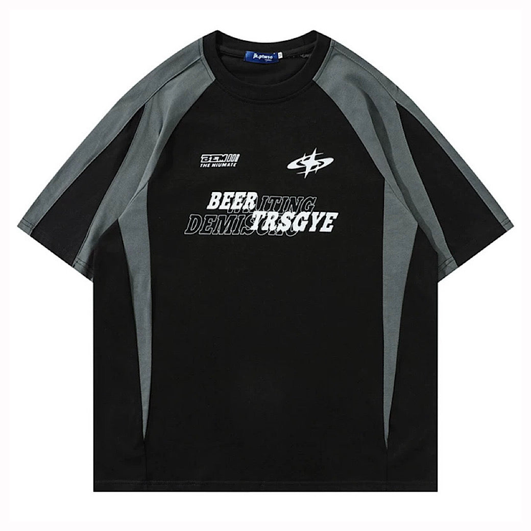 【XPXME】Simple sporty casual design gaming style short sleeve T-shirt  XP0024