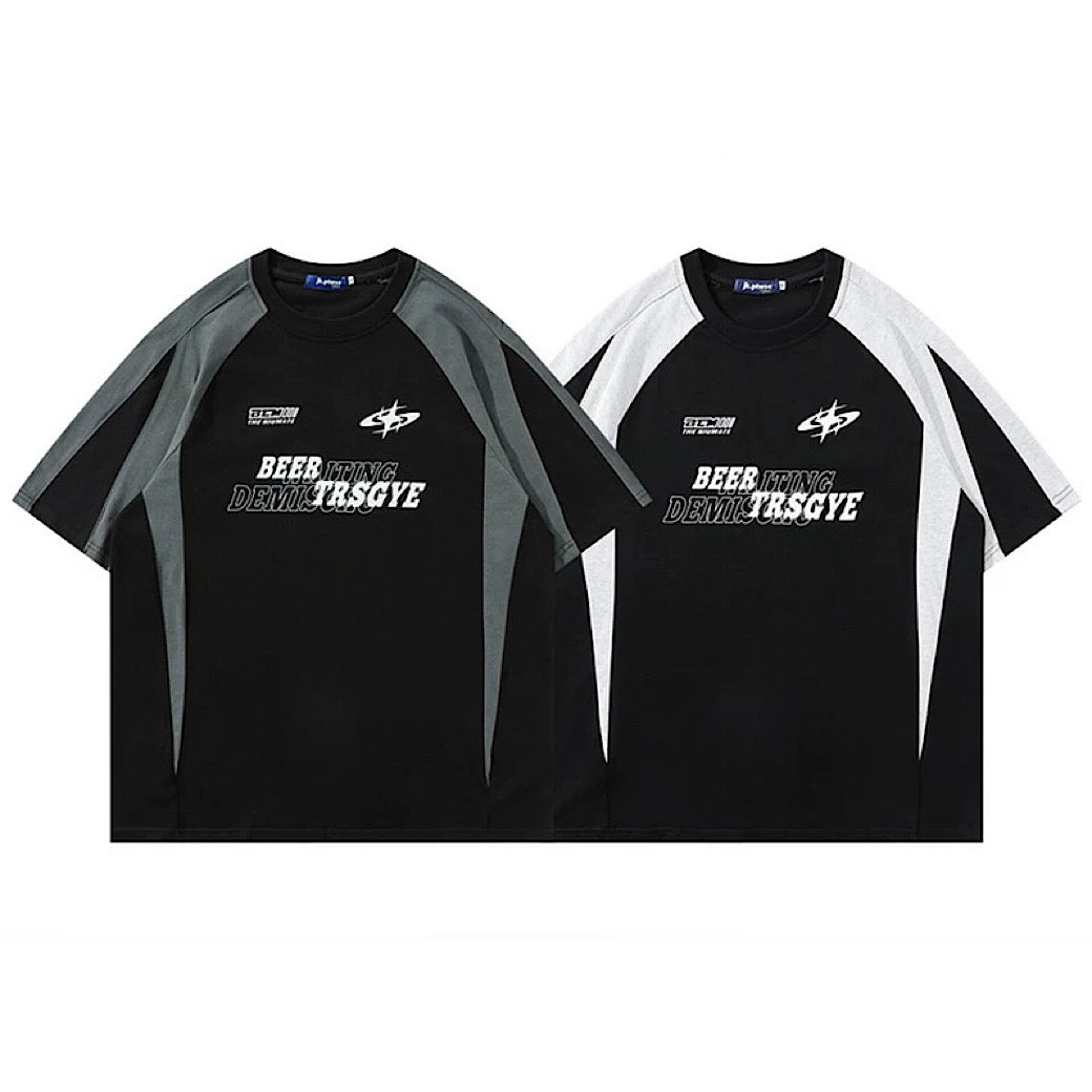 【XPXME】Simple sporty casual design gaming style short sleeve T-shirt  XP0024