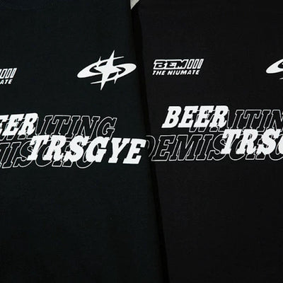 【XPXME】Simple sporty casual design gaming style short sleeve T-shirt  XP0024