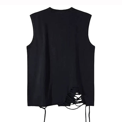 【XPXME】Dark Sludge Star Design Green Point Damage Sleeveless  XP0025