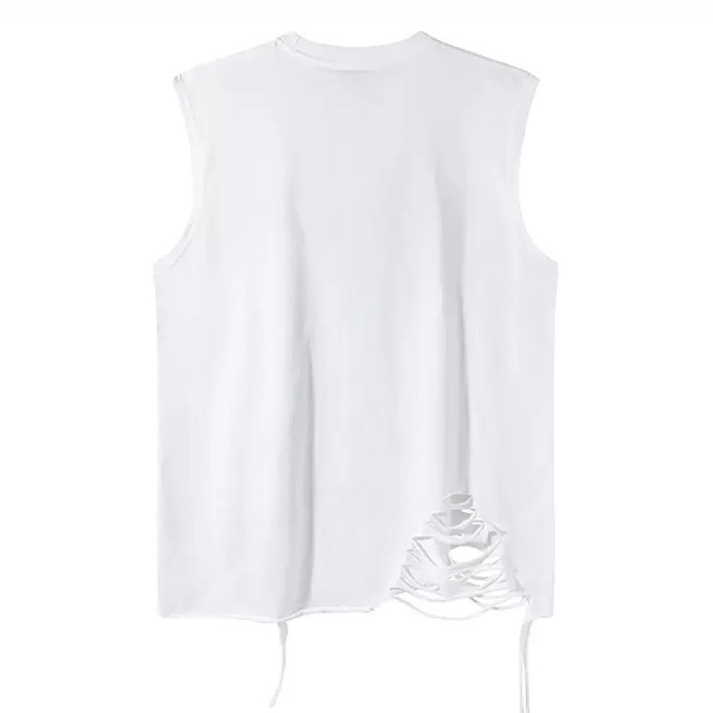 【XPXME】Dark Sludge Star Design Green Point Damage Sleeveless  XP0025