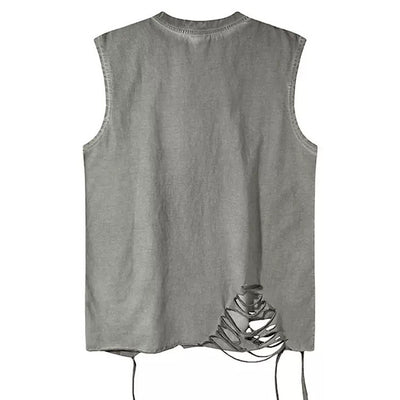 【XPXME】Dark Sludge Star Design Green Point Damage Sleeveless  XP0025
