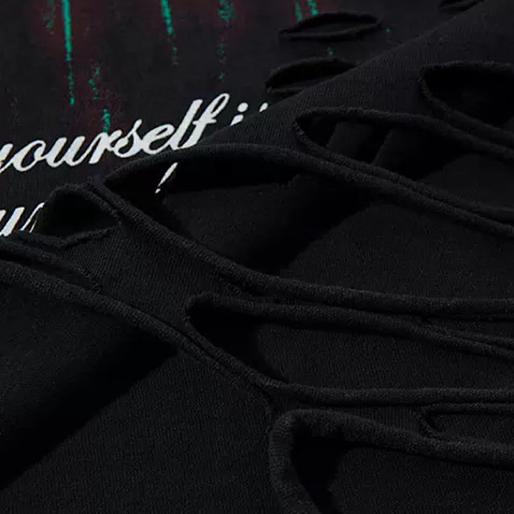 【XPXME】Dark Sludge Star Design Green Point Damage Sleeveless  XP0025