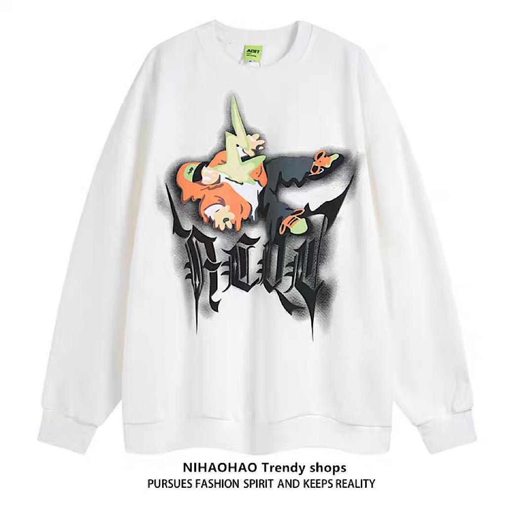 [NIHAOHAO] Punk Street Design Elroad Style Sweatshirts NH0083