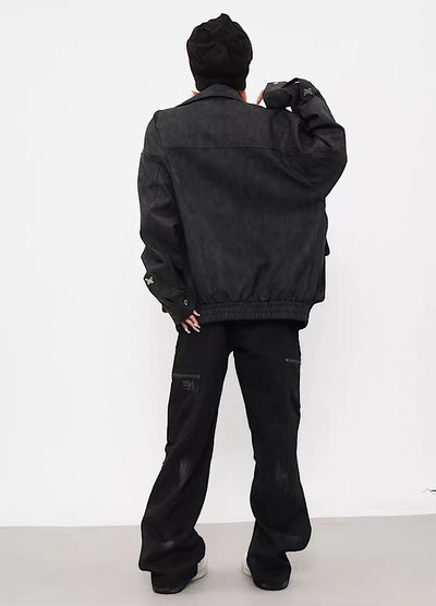 Tight silhouette style orb pocket design jacket  HL3022