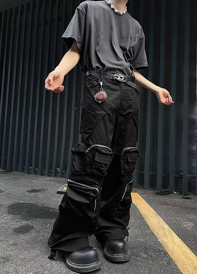 【MAXDSTR】Multi-pocket design street style cargo pants  MD0116