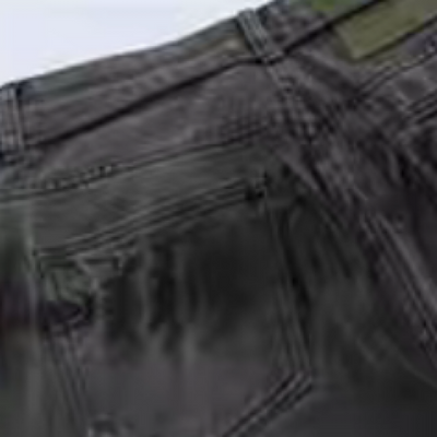 [NIUGULU] Dark wash design law line pants NG0028