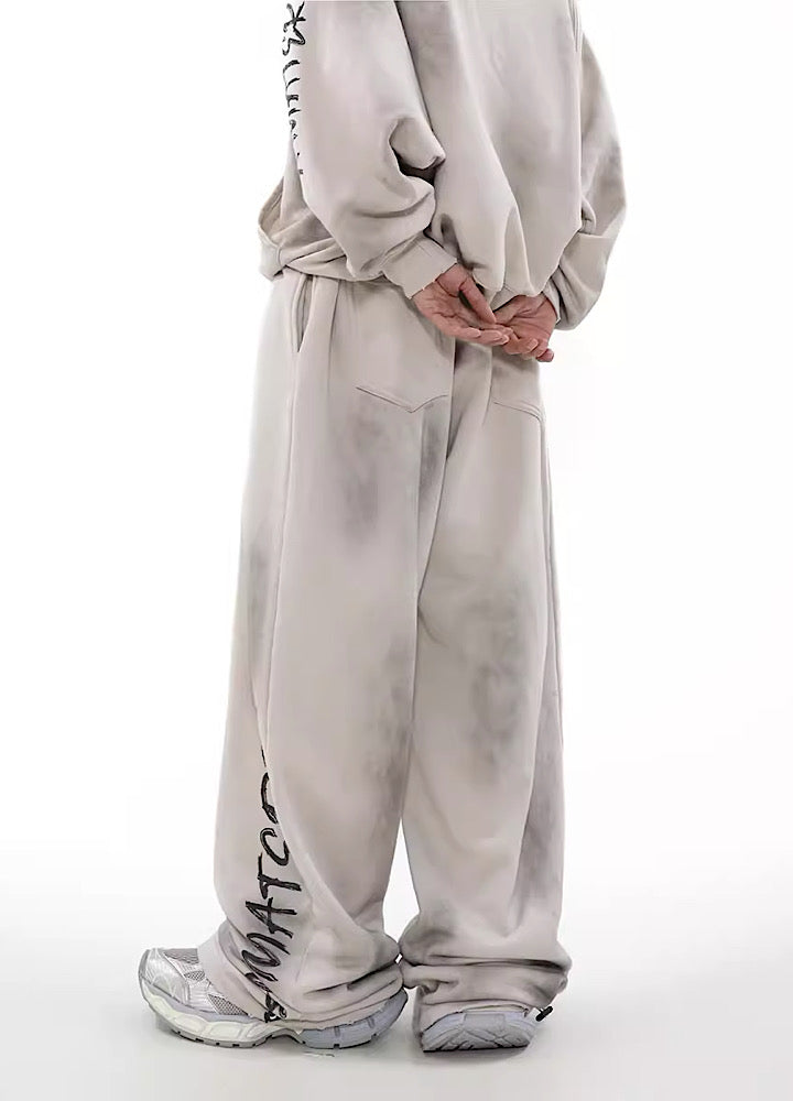 MR nearly】Acid wash design subculture initial pants MR0049 – HI