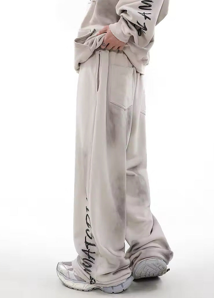 MR nearly】Acid wash design subculture initial pants MR0049 – HI