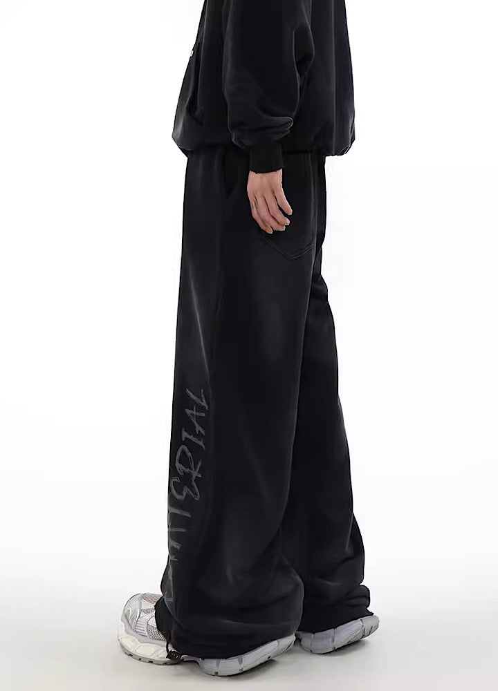 MR nearly】Acid wash design subculture initial pants MR0049 – HI