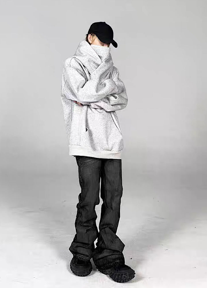 【5/21新作】Dirt wash design mid-length flare straight denim pants  HL3151