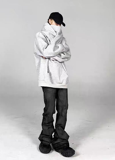 【5/21新作】Dirt wash design mid-length flare straight denim pants  HL3151