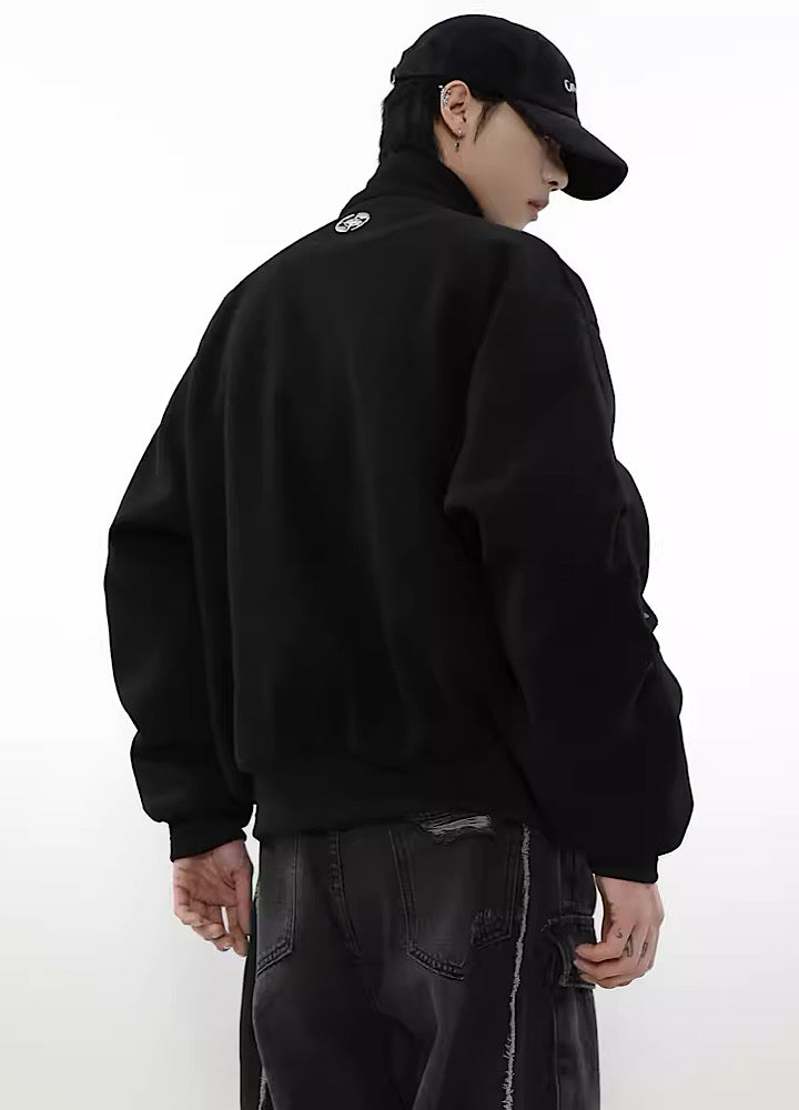 【MR nearly】Simple normless silhouette one patch jacket  MR0050