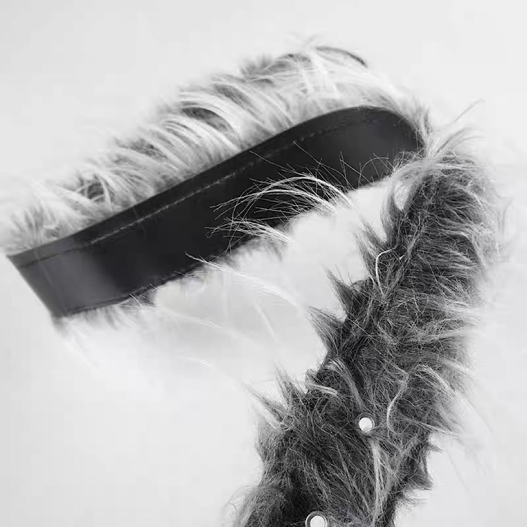 【12/3新作】 Full fur design multi-style belt  HL3213