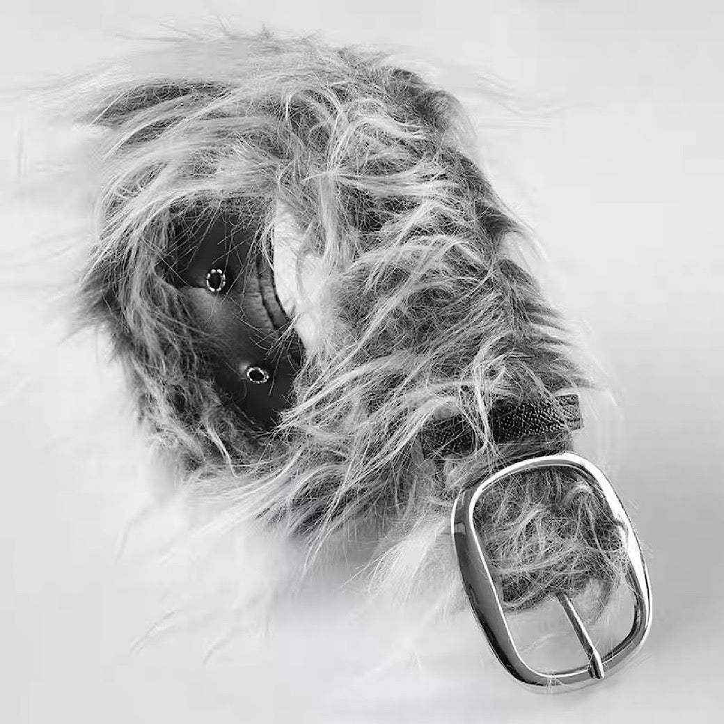 【12/3新作】 Full fur design multi-style belt  HL3213